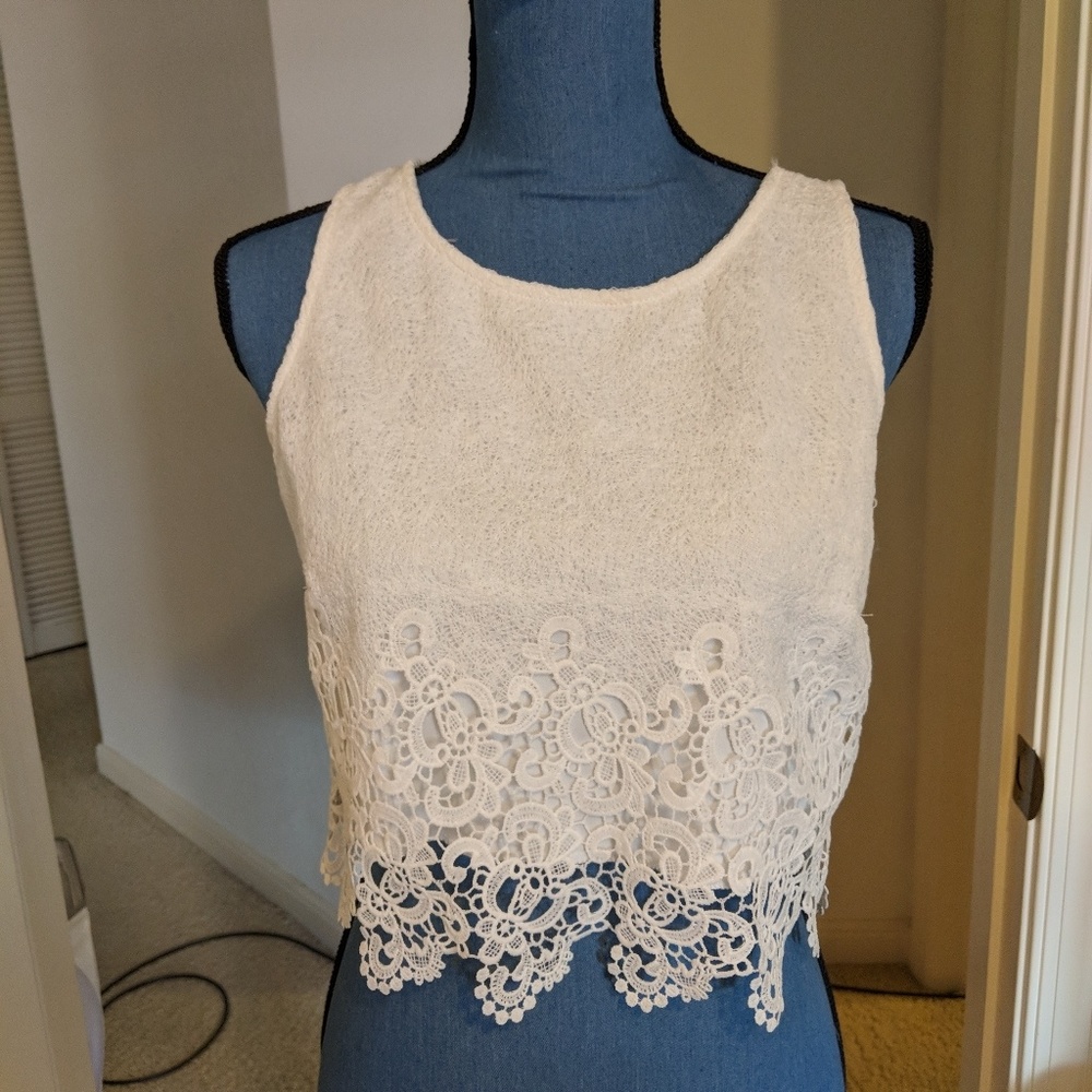 Lace crop top
